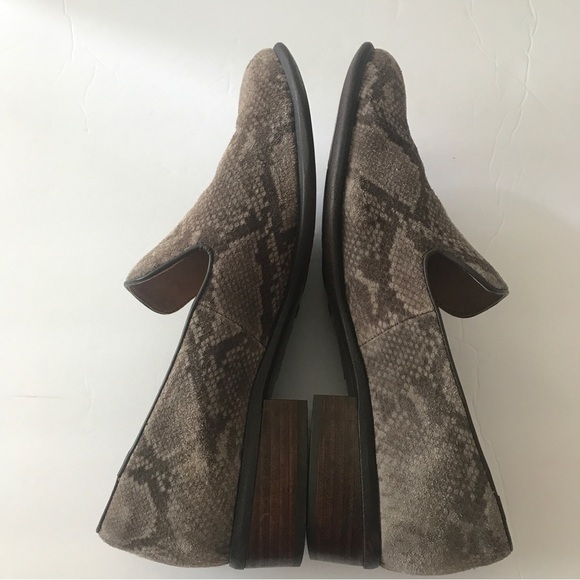 Sofft size 8.5 suede snakeskin comfort loafers tan & brown - Picture 6 of 11